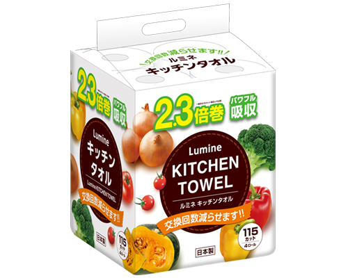 ルミネ　キッチンタオル４ロール　１１５カット